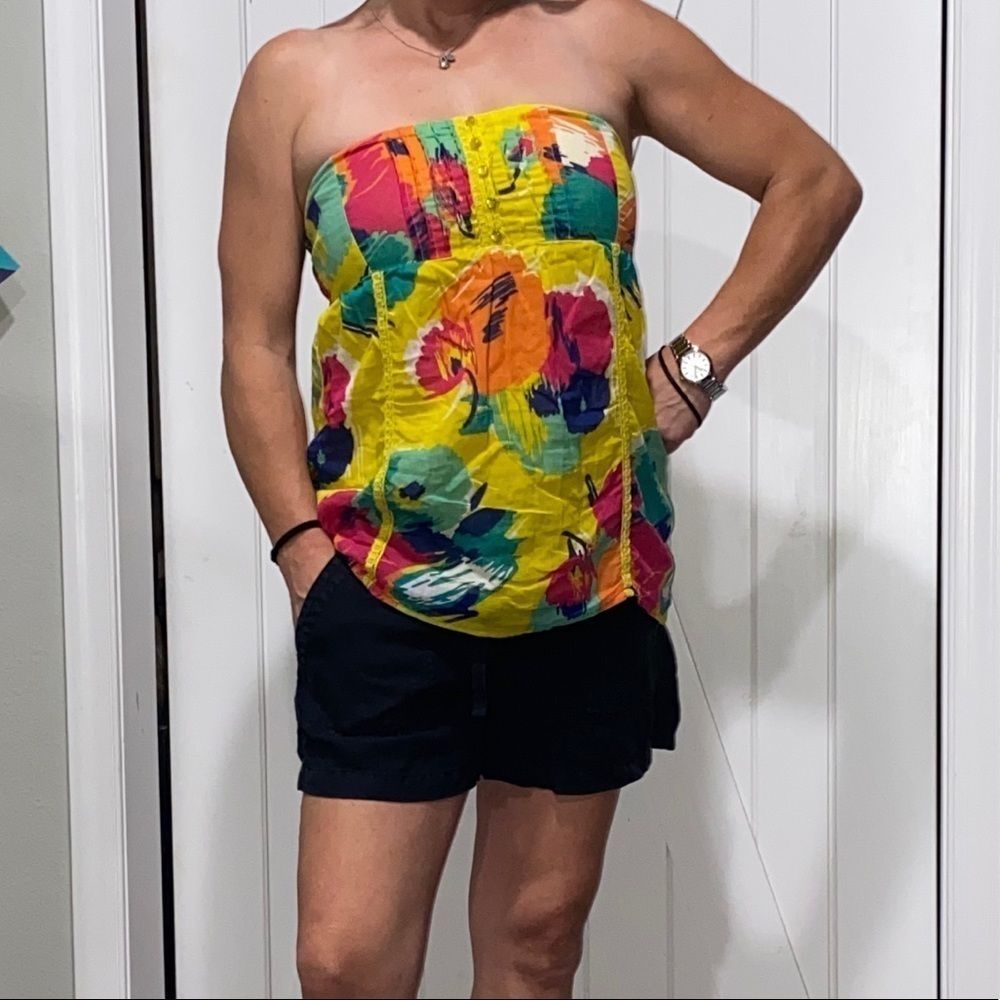 O’Neill Surf Strapless Floral Top